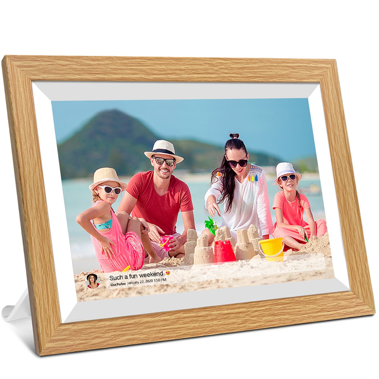 10.1 inch Wooden Digital Photo Frame