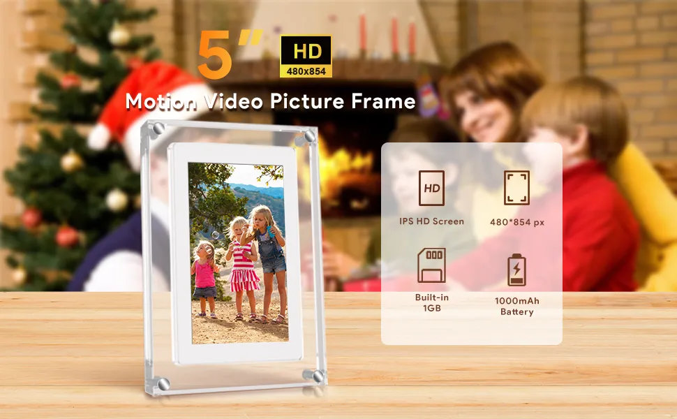 5 inch Acrylic Motion Video Frame 8GB_Shenzhen SSA Electronic Co Ltd